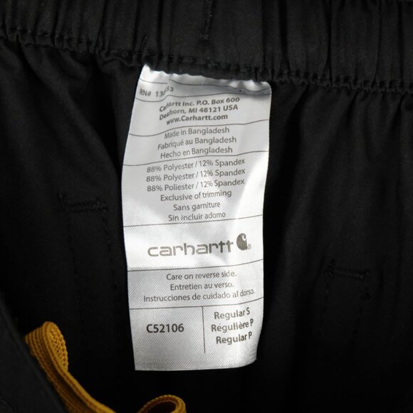 Carhartt Force Scrub Bottoms Womens Small Black Performance Medical Stretch - Picture 10 of 11